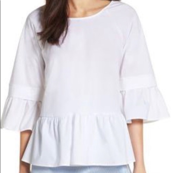 Pleione Tops - PLEIONE
WOMEN'S PLEIONE CRISSCROSS DROP RUFFLE TOP